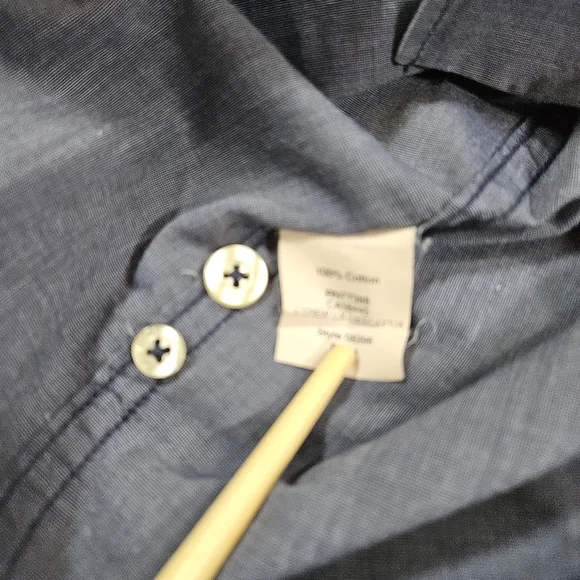 J. Crew Slim Fit 100% Cotton Long Sleeve Button Down Shirt, Dark Blue, XS - Picture 5 of 9